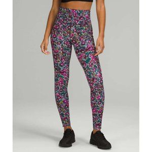 𝅺NWT Lululemon Base Pace High Rise Legging Floral Electric Multi size 20